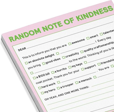 Knock Knock 1-Count Random Note of Kindness Nifty Note Pads, Checklist Memo Pads, 4 x 5.25-inches each (Pastel) in Saudi Arabia