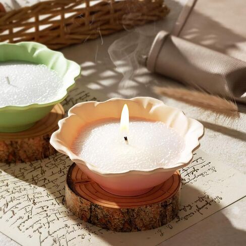 Bowl Silicone Molds Lotus Leaf Resin Bowl Mold Jewelry Tray Silicone Molds Bowl Epoxy Resin Mold Soap Dish Molds for DIY Trinket Box Jewelry Storage Plate Candle Holder (White) in Kuwait