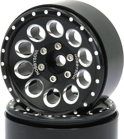 Hobbysoul 4PCS RC 1/10 الألومنيوم 1.9 '' Beadlock Wheels Rims Hex 12mm Blue LOGE FIT TRAXXAS TRX-4 / RC4WD D90 D110 TF2 / TAMIAY CC01 / AXIAL SCX10 90047 SCX10 III AXI03007 in Kuwait