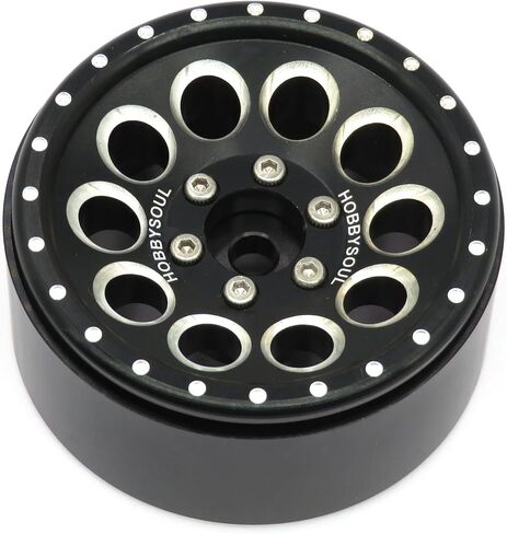 Hobbysoul 4PCS RC 1/10 الألومنيوم 1.9 '' Beadlock Wheels Rims Hex 12mm Blue LOGE FIT TRAXXAS TRX-4 / RC4WD D90 D110 TF2 / TAMIAY CC01 / AXIAL SCX10 90047 SCX10 III AXI03007 in Kuwait