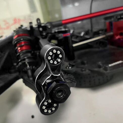 17mm Aluminum Wheel Hex and Nut Set with Wrench Sleeve for ARRMA Typhon 6S, Infraction 6S, Mojave, Felony, Limitless (Black) in Saudi Arabia