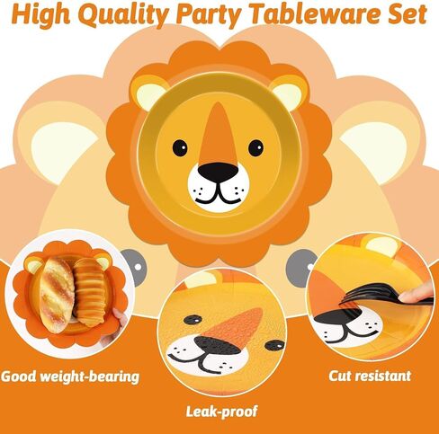 60 Count Jungle Safari Party Paper Plates Animal Shaped Disposable Plates Safari Theme Party Plates Safari Birthday Party Dinnerware Plates for Birthday Baby Shower Jungle Animal Theme Party Favors in Saudi Arabia