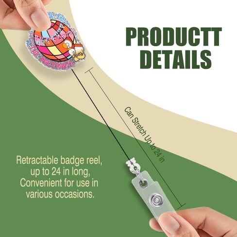 Welcome to The Postparty Retractable Glitter Badge Reel with Clip, Funny Postpartum Badge Holder for Postpartum RN Nurse RN Labor and Delivery NICU Nurse, Midwife Labor Nurse Gifts in Kuwait