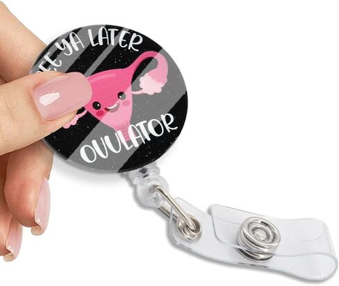 Welcome to The Postparty Retractable Glitter Badge Reel with Clip, Funny Postpartum Badge Holder for Postpartum RN Nurse RN Labor and Delivery NICU Nurse, Midwife Labor Nurse Gifts in Kuwait