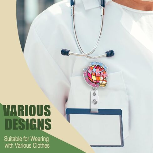Welcome to The Postparty Retractable Glitter Badge Reel with Clip, Funny Postpartum Badge Holder for Postpartum RN Nurse RN Labor and Delivery NICU Nurse, Midwife Labor Nurse Gifts in Kuwait
