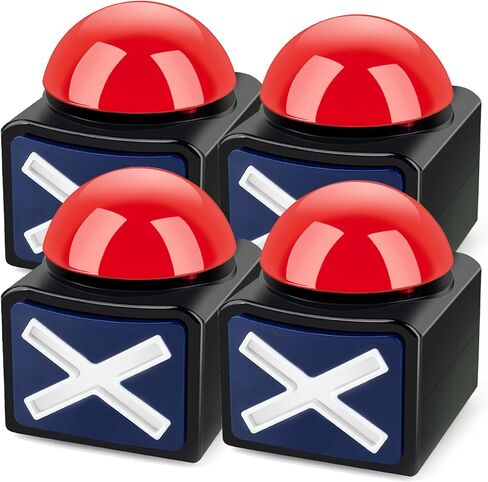 2PCS Game Buzzers for Trivia Games with Lights and Sound, Answer Buzzers Party Button for Game Quiz Family Classroom in Saudi Arabia