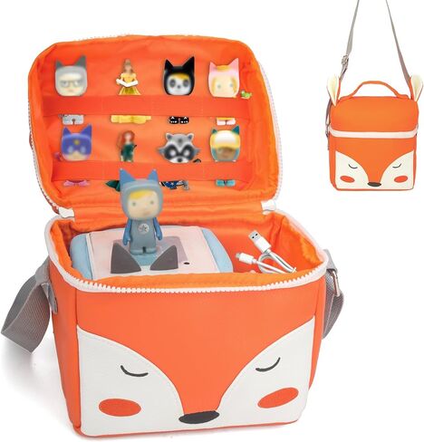 الحمل المتوافقة مع Toniebox Tonie Figures ، أحرف Tonie ، تخزين Tonies ومنظم مع حزام الكتف ، مجموعة Starter Starter Tonies ، سماعات الرأس Tonies ، حقيبة محطة الشحن (الوردي) in Kuwait