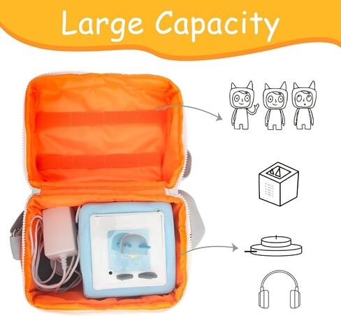 الحمل المتوافقة مع Toniebox Tonie Figures ، أحرف Tonie ، تخزين Tonies ومنظم مع حزام الكتف ، مجموعة Starter Starter Tonies ، سماعات الرأس Tonies ، حقيبة محطة الشحن (الوردي) in Kuwait