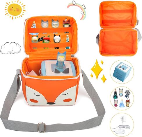 الحمل المتوافقة مع Toniebox Tonie Figures ، أحرف Tonie ، تخزين Tonies ومنظم مع حزام الكتف ، مجموعة Starter Starter Tonies ، سماعات الرأس Tonies ، حقيبة محطة الشحن (الوردي) in Kuwait