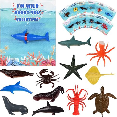 Valentines Day Gifts for Kids-30 Pack Mason Jar Valentines Cards Bulk with Bug Toys, Funny Greeting Kids Valentine Exchange Gift Cards Sets for Toddlers Girls Boys School Classroom Prize Party Favors in Kuwait