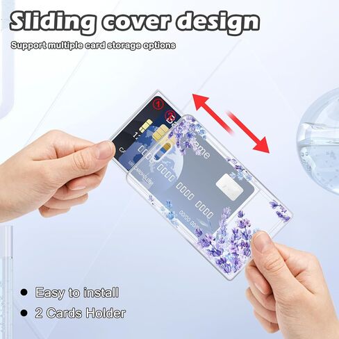 CameCosy Cute ID Badge Holder with Lanyard Chain Keyring, ID Name Slide Open Clear Badge Card Holder for Office/School ID Credit Cards (Blue Butterfly) in Kuwait