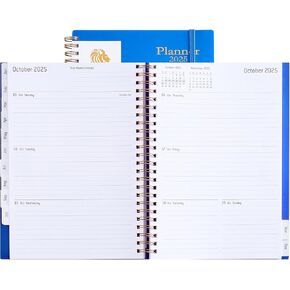 2025 Planner, Weekly and Monthly Planner, 2025 Calendar Planner with Tabs, January 2025 - December 2025, A5, 8.4" x 6.5" (Deep Purple)