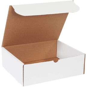 BOX USA BM11104 11 3/4"L x 10 3/4"W x 4"H, White (Pack of 50)