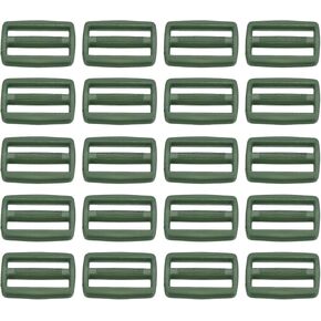 PATIKIL Tri-Glide Slide Buckles, Webbing Strap Fastener for Backpack Bag Belt
