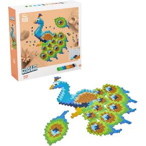 Plus Plus Puzzle By Number, 800 Piece Mini Interlocking Hashtag Color Blocks, 3D Pixel Art Kit for Kids - Butterfly