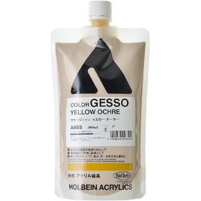 Holbein Acryla Gesso - Yellow Ochre, 300 ml pouch