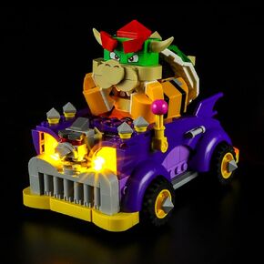 BRIKSMAX Led Lighting Kit for Lego-71431 Bowser's Muscle Car Expansion Set - Compatible with Lego Super Mario Building Set- Not Include Lego Set