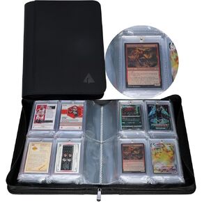 Rayvol 4-Pocket Binder for Magnetic Card Holder, Holds 40 35pt Magnetic Card, Magnetic Card Holder Storage Binder, Upgraded 2025 Version