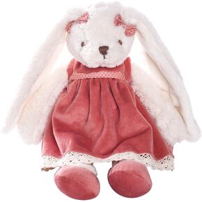 Dilly dudu 2020 Holiday Plush Bunny Rabbit Stuffed Animal Soft Toys Cuddly Dolls Best Gifts 12-Inch (Pink)