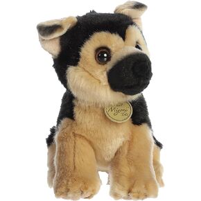 Aurora® Adorable Miyoni® Tots German Shepherd Pup Stuffed Animal - Lifelike Detail - Cherished Companionship - Brown 11 Inches