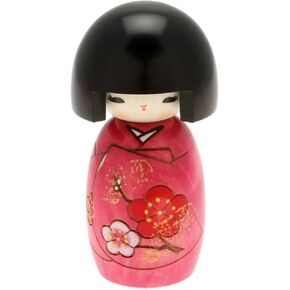 Usaburo Japanese Kokeshi Doll, Akiko's Purple Kimono