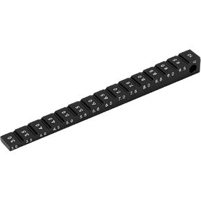 Aluminum Alloy Ride Height Gauge Adjustable 3‑10mm for 1/10 RC Drift Car Chassis, Portable, Measurement (Black)