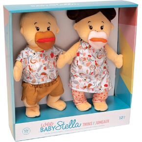 Manhattan Toy Wee Baby Stella Peach 12" Soft Baby Twin Dolls