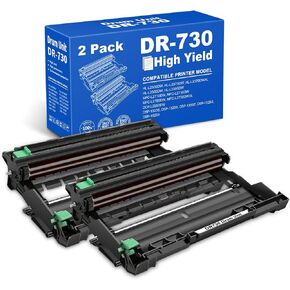 GALADA Compatible Drum Unit Replacement for Brother DR-730 DR730 DR760 DR 760 with Long Life OPC (2 Pack Drum Unit ONLY, NOT Toner)