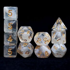 Haxtec 11 Piece DND Dice Set Extra D6 D20 Purple Blue Polyhedral D&D 5e Dice for Roleplaying Dice Games Dungeons and Dragons Accessrories Gift-Translucent Purple Teal
