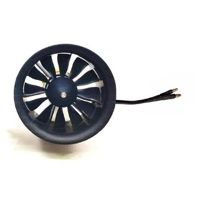 CW 50mm Ducted Fan 5000KV Motor 12-Blade CW Positive Propeller 50mm EDF Fan for RC Airplane Ducted Fan EDF Jet Aircraft Quadcopter, Black