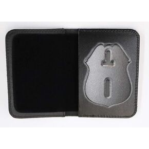 NYPD Sergeant Belt Clip Badge Holder with Pocket and Chain (Cutout PF287)