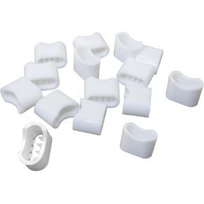 MEETOOT 100PCS Disposable Barbed Buckle 10.5x9.8mm Festival Event Music Show One Way Slide Locking Buckle U Shape