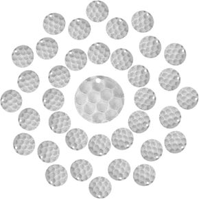 SUNNYCLUE 1 Box 32pcs 8 Styles Disc Charms Flat Round Charms for Jewelry Making Alloy Links Connectors Charm Stamping Charms Dangles Pendants DIY Earrings Findings Handcraft Supplies Women