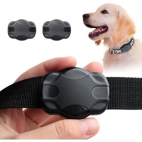 2 Pack AirTag Dog Collar Waterproof Mount, Ultra-Durable, Fits All Width Collars, 360° All-Inclusive AirTag with Anti-Lost Screws