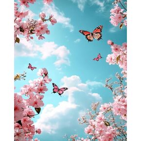 ZUVRDIAI Flower Paint by Numbers Kit for Adults, DIY Acrylic Watercolor Painting Kits on Canvas, Paint by Number Oil Painting Crafts Perfect for Home Wall Decor 16X20 Inch