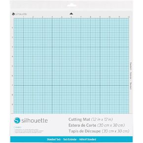 Silhouette America Standard Adhesive Cutting Mat (PVC, 30.5 x 30.5 cm, Beige or Cream), Craft-Cutting Mat for Silhouette Cameo
