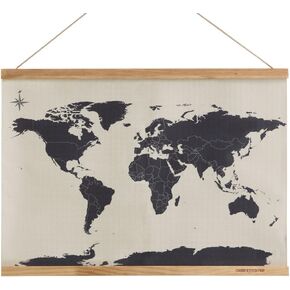 Suck UK | Cross Stitch Kit | Embroidery Kit For Beginners | Cross Stitch Kits & Crafts For Adults | World Map Cross Stitch | Framed World Maps For Wall Decor | Craft Sewing Kit | Travel Gifts | Large