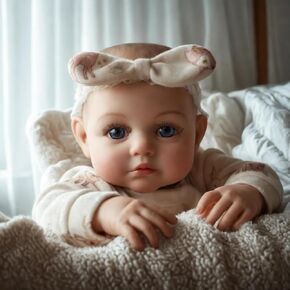 BABESIDE Lifelike Reborn Baby Doll, 20 Inch Soft Body Realistic Baby Dolls Girl Newborn Cut Real Life Toys with Gift Box for Age 3+ Role Play Collection