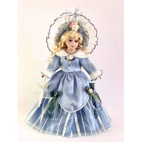 Jmisa 16" Porcelain Victoria Doll with Stand
