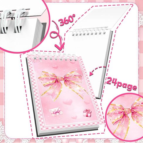 18 PCS Pink Bows Point Pens Coquette Bow Point Pens Black Gelink Coquette Aosthetic الأقل in Kuwait