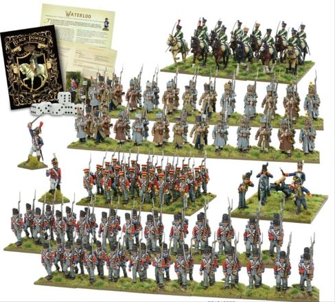 Warlord Black Powder Waterloo Second Edition Game - Role Playing Strategy Board Games for Adults, Table Top 19th Century Strategic Wargaming Kit - Tabletop Military History RPG with Terrain in Kuwait