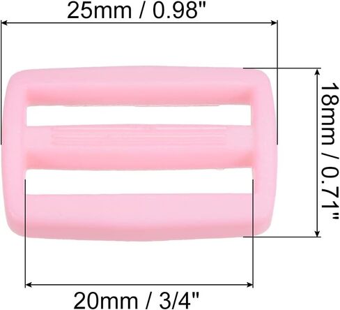 PATIKIL Tri-Glide Slide Buckles, Webbing Strap Fastener for Backpack Bag Belt in Saudi Arabia