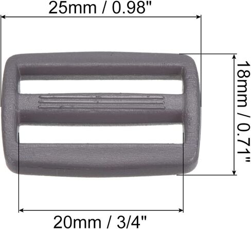 PATIKIL Tri-Glide Slide Buckles, Webbing Strap Fastener for Backpack Bag Belt in Saudi Arabia