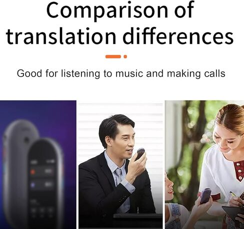 Language Translator Earbuds, Supports 114 Languages Online Translation Real Time, Voice Language Translator with Bluetooth and APP, Simultaneous Translation(White) in Kuwait
