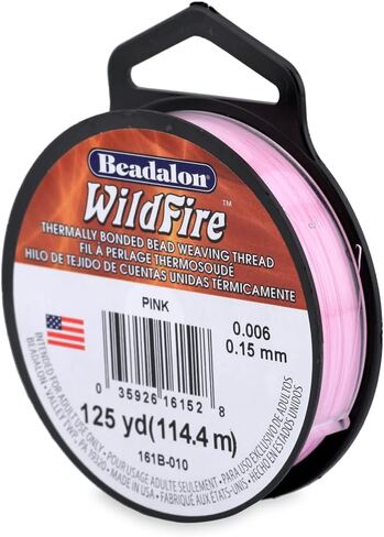 Beadalon Wildfire, 0.006 in, 0.15 mm, Break Strength 10 lb / 4.5 kg, Beige, 125 yd / 114 m in Saudi Arabia
