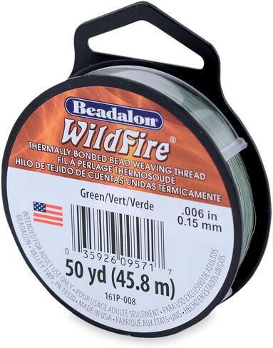 Beadalon Wildfire, 0.006 in, 0.15 mm, Break Strength 10 lb / 4.5 kg, Beige, 125 yd / 114 m in Saudi Arabia