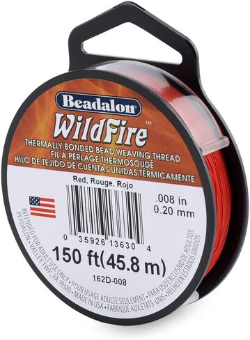 حريق Beadalon Wildfire ، 0.006 بوصة ، 0.15 مم ، قوة كسر 10 رطل / 4.5 كجم ، بيج ، 125 ياردة / 114 م in Kuwait