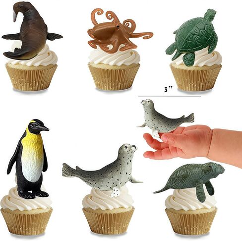 12 PCS Realistic Insect Animal Figurines, Assorted Plastic Bug Animal Toys Set for Birthday Cake Topper, Garden Decoration, Party Favors, Kids School Project in Kuwait