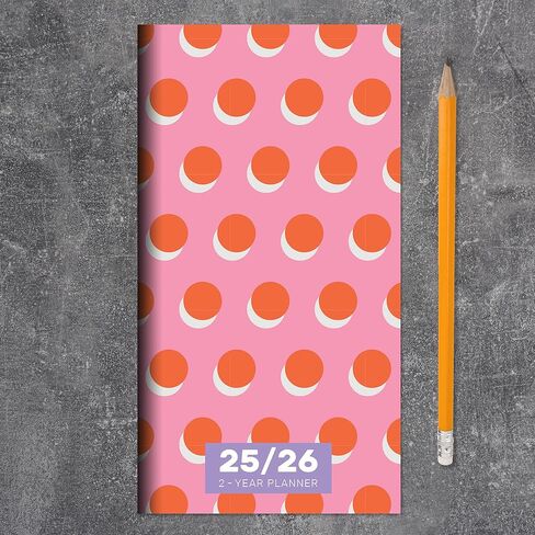 TF PUBLISHING 2025-2026 Farmhouse Gingham 2-Year Small Monthly Pocket Planner - 2-Page Large Calendar Grid and Lined Notes Section in Back - Monthly Day Planner for Purse - 3.5" x 6.5" in Saudi Arabia