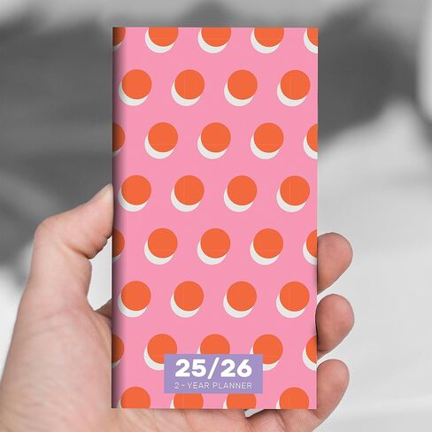TF PUBLISHING 2025-2026 Farmhouse Gingham 2-Year Small Monthly Pocket Planner - 2-Page Large Calendar Grid and Lined Notes Section in Back - Monthly Day Planner for Purse - 3.5" x 6.5" in Saudi Arabia